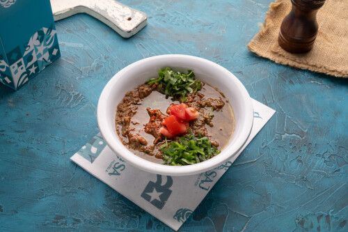 فول مهروس بحمض