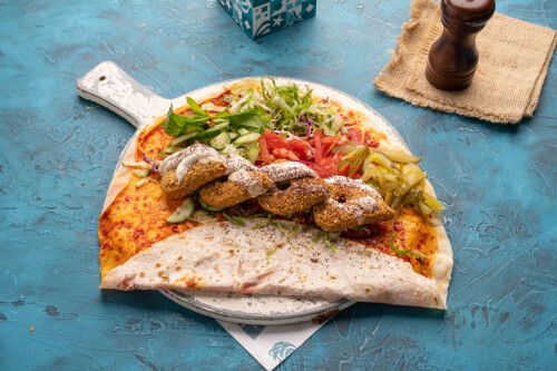 سندويشة فلافل خبزة محمرة