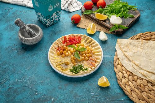 صحن مسبحة (حمص ناعم)